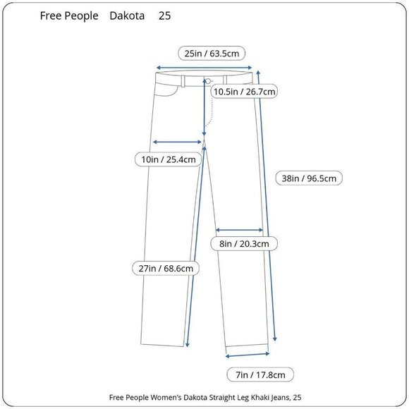 Free People Dakota Straight Leg Distressed Khaki Jeans, 25 - Picture 7 of 7